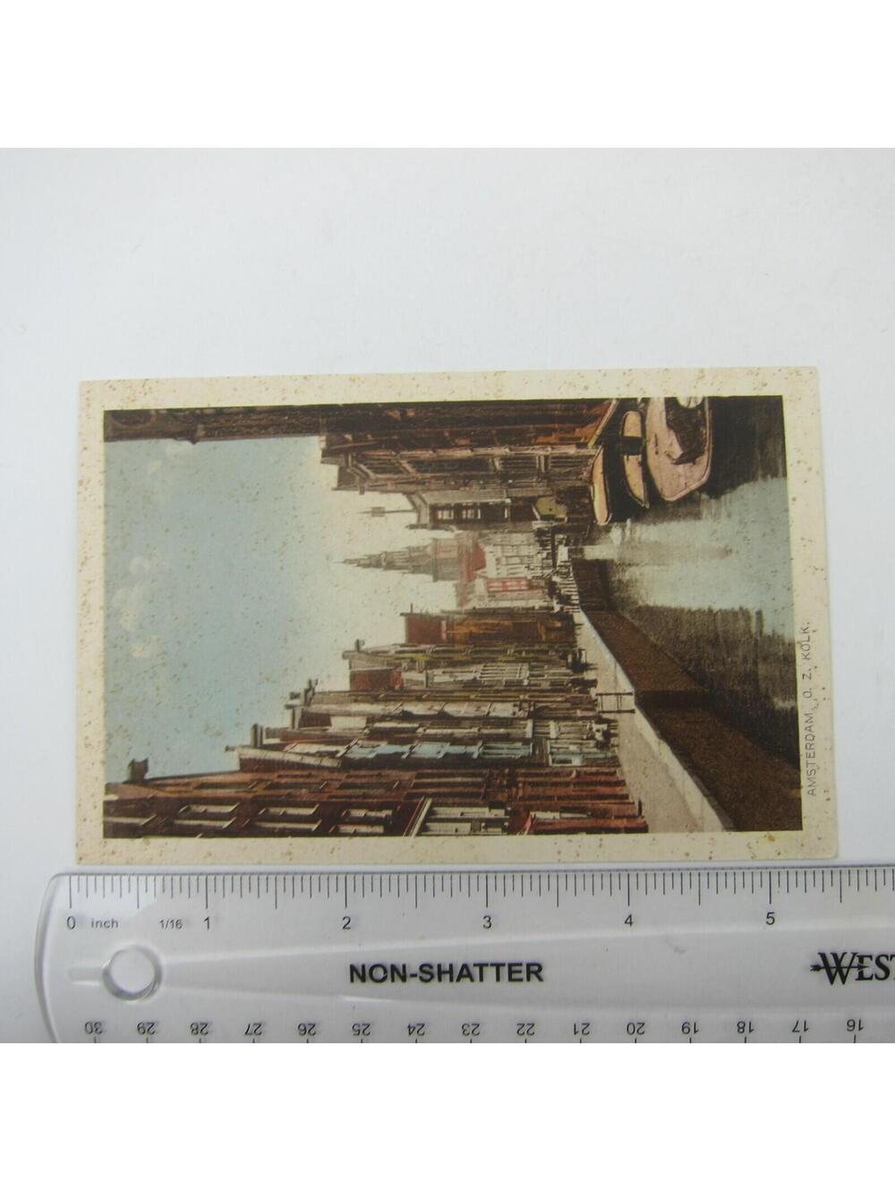 Postcard Netherlands Amsterdam Canal O.Z. Kolk Antique Unposted RARE - Picture 6 of 12